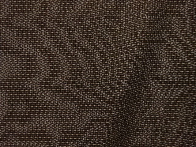 JAPANESE KIMONO / ANTIQUE MENS KIMONO / SILK / DORO OSHIMA TSUMUGI / WOVEN ABSTRACT PATTERN